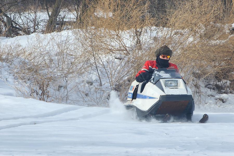 Snowmobiling